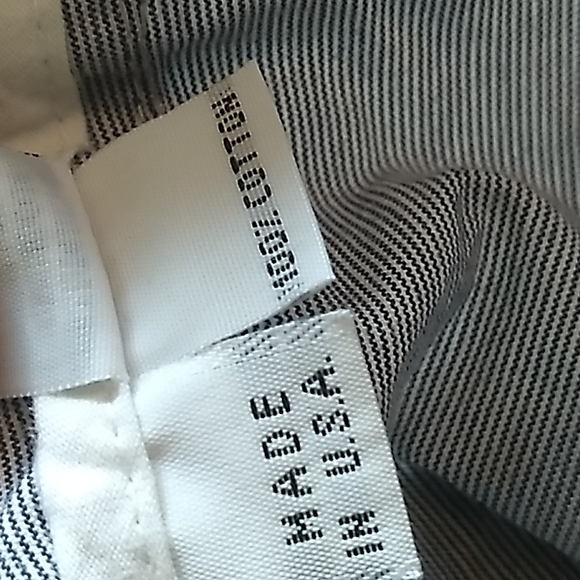 Unis Women's Shorts size 36 waist. Blue and White striped button fly with a tie. - Picture 5 of 7